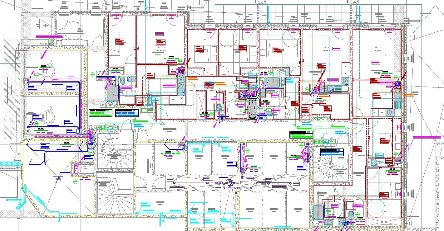 Plomberie & Réseau ECS/EFS - Plan 2D